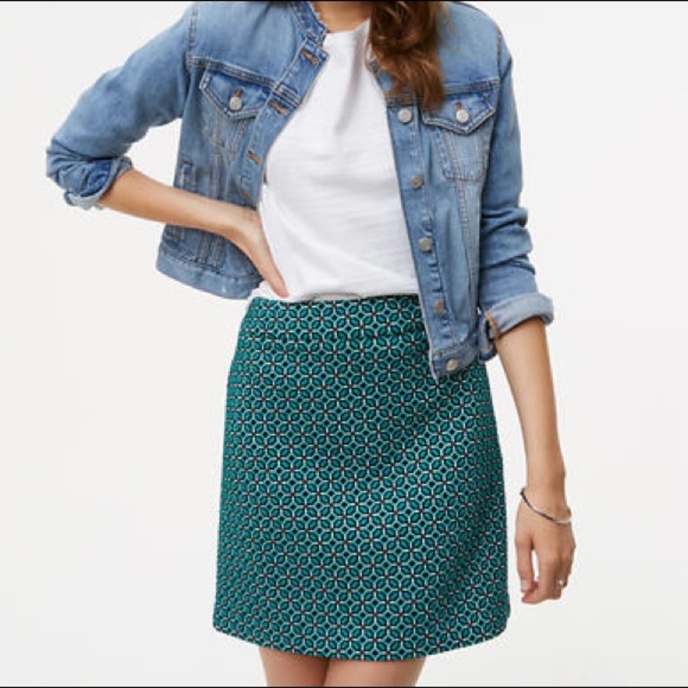 Loft Tiled Jacquard Mini Skirt